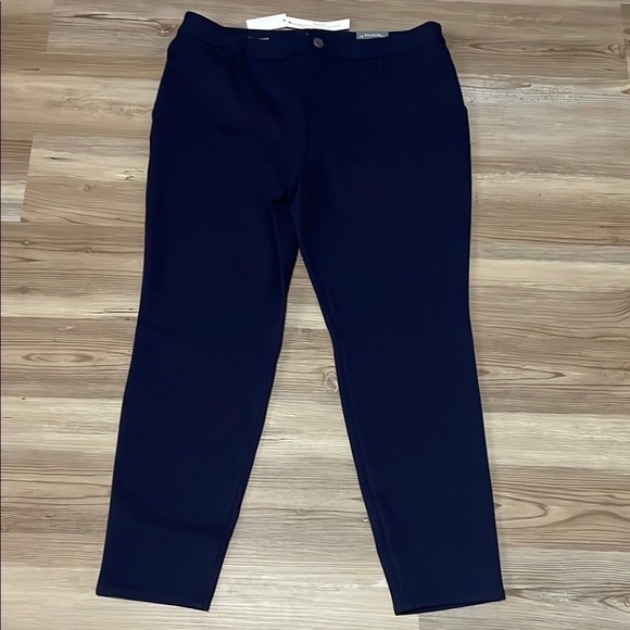 Talbots Soho 5-pocket leggings navy Size 12 P NEW Ankle High rise Ponte Stretch - Picture 3 of 16
